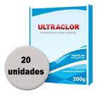 Pastilhas Cloro 200g Ultraplor Para Piscinas Kit 20 Peças Lenta Liberação