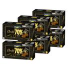 Pastilhas de Chocolate, Montevérgine, 70% Cacau, 6 Caixas 70 g