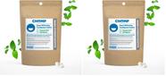 Pastilhas de Creme Dental CHOMP Super Clareamento Hortelã 2 Pacotes