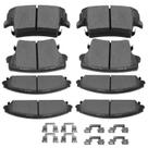 Pastilhas de freio SCITOO D1058 D1057 Dianteira Traseira Chrysler 300 05-19