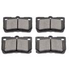 Pastilhas de freio SCITOO D1113 traseiras semimetálicas para Lexus GS300