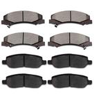 Pastilhas de freio SCITOO D1172 D1159 Cerâmica dianteira traseira Buick Lucerne