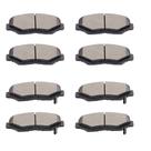 Pastilhas de freio SCITOO D537 D914 dianteiras e traseiras para Acura ILX 2013-2015, Honda Civic 2012-2015, Honda Accord 2003-2007