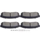 Pastilhas de freio SCITOO D606 traseiras semimetálicas para Lexus GX460/GX470/LX450, Toyota 4runner/FJ Cruiser, Land Cruiser 1993-1999, Sequoia 2001-2007 Pastilhas de freio SCITOO D606 traseiras semimetálicas para Lexus GX460/GX470/LX450, Toyota 4runner/FJ Cruiser, Land Cruiser 1993-1999, Sequoia 2001-2007