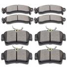 Pastilhas de freio SCITOO D627 D412 dianteiras e traseiras para Ford Mustang