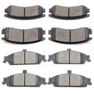 Pastilhas de freio SCITOO D727 D698 Ceramic para Oldsmobile Alero