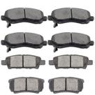 Pastilhas de freio SCITOO D866 D1037 Cerâmica dianteira traseira Chrysler 200