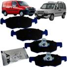 Pastilhas Freio Dianteiro Cerâmica Com Chapa Antirruído Doblo 2001 a 2008 Blue Friction