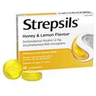 Pastilhas para a garganta Strepsils Soothing Honey & Lemon, pacote com 16