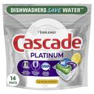 Pastilhas para Lava-louças Cascade Platinum Plus Limão 14 Unidades