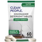 Pastilhas para Máquina de Lavar Louça THE CLEAN PEOPLE 60 Unidades Verbena-Limão
