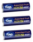 Pastilhas Tums Antacid Extra Strength 750 Fruit com 24 Unidades Pastilhas Tums Antacid Extra Strength 750 Fruit com 24 Unidades