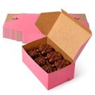 Pastry Box Fit Meal Prep Pink, pacote com 25 cupcakes de 20 x 13 x 9 cm