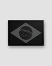 Patch Bandeira Brasil Preto e Cinza - Invictus