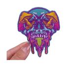 Patch Bordado De Macaco Fumante Estilo Punk, Animal Feroz, Termocolante DIY Para Roupas E Jaquetas