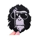 Patch Bordado De Macaco Fumante Estilo Punk, Animal Feroz, Termocolante DIY Para Roupas E Jaquetas