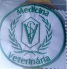 Patch Bordado do Símbolo da Medicina Veterinária - 8 cm x 8 cm