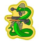 Patch Bordado FEB Cobra Atirando 5,6 x 7,1cm