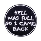 Patch Bordado Termo-adesivo Engraçado Hippie Rock Biker Punk Para Costura Em Roupas