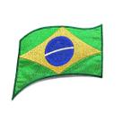 Patch Bordado Termocolante BANDEIRA Brasil Patch Bordado Termocolante BANDEIRA Brasil
