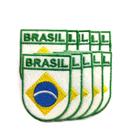 Patch Bordado Termocolante BANDEIRA Brasil Patch Bordado Termocolante BANDEIRA Brasil