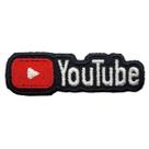 Patch Bordado YouTube Unidade Termocolante Aplique 8 x 2 cm