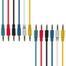 Patch Cables Accessables 1/8 TRS a 1/8 TRS Balanceados, 1 pé, pacote com 6 Patch Cables Accessables 1/8 TRS a 1/8 TRS Balanceados, 1 pé, pacote com 6