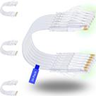 Patch Cables Rapink Cat6/Cat6a 0,15 m (pacote com 24) Suporte 10G