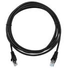 Patch Cord Cat5e 100% Cobre 2,5m Homologado Anatel Preto Patch Cord Cat5e 100% Cobre 2,5m Homologado Anatel Preto