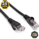 Patch Cord Cat5e Preto 2,50 Metros