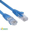 Patch Cord Cat6 U/UTP LSZH Azul 0,50 Centímetros