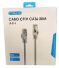 Patch Cord Cftv Cabo Rede Cat6 20 Metros Cabo de Internet