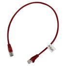 Patch Cord UTP 0,5 Metros Cat5e Flexível 100% Cobre Homologado Anatel - Vermelho