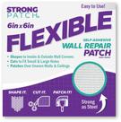 Patch de reparo de parede StrongPatch Flexível de 6 x 6 cm (pacote com 3)