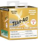 Patch de reparo de tecido TEAR-AID tipo A, pacote com 2 rolos