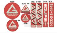 Patch Gracie Barra Jiu-jitsu P/kimono Kit C/ 8 Unidades Cor Vermelho