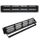 Patch Panel Cat6 48 Portas Carregado C/ Kit Porca Gaiola 2u Patch Panel Cat6 48 Portas Carregado C/ Kit Porca Gaiola 2u