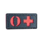 PATCH TIPO SANGUINEO 0+ Warfare c/tiras autocolantes 6cm X 3cm