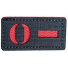 PATCH TIPO SANGUINEO O- Warfare c/tiras autocolantes 6cm X 3cm