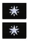 Patch Zcketo Texas Star Tático 8x5 cm Kit com 2 Patch Zcketo Texas Star Tático 8x5 cm Kit com 2