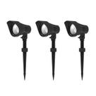 Pathway Light Living Accents 12W Black LED, pacote com 3