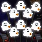 Pathway Lights BRIGHTDECK Solar Halloween Ghost, pacote com 10