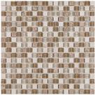 Patilha de vidro com pedra MT704 - MATISSE MARRON CLARO 30x30cm Patilha de vidro com pedra MT704 - MATISSE MARRON CLARO 30x30cm