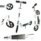 Patinete Crianças Jovens E Adultos Ajustável Branco 100Kg