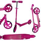 Patinete Crianças Jovens e Adultos Ajustável Rosa 100Kg