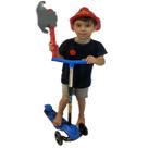 Patinete DmToys Radical Power 3 Roda + Fantasia Kit Bombeiro