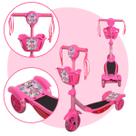 Patinete Dóbravel 3 Rodas Criança Luz Led Menina Princesa