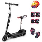 Patinete Elétrico 120W Dobrável com Assento e Kit de Proteção Motorizado 24V Preto Importway Bwpeak Patinete Elétrico 120W Dobrável com Assento e Kit de Proteção Motorizado 24V Preto Importway Bwpeak