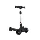 Patinete eletrico infantil led 3 rodas 130w ate 59kg preto