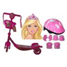 Patinete Infantil 03 Rodas Com Cesta Barbie E Kit Proteçâo Patinete Infantil 03 Rodas Com Cesta Barbie E Kit Proteçâo